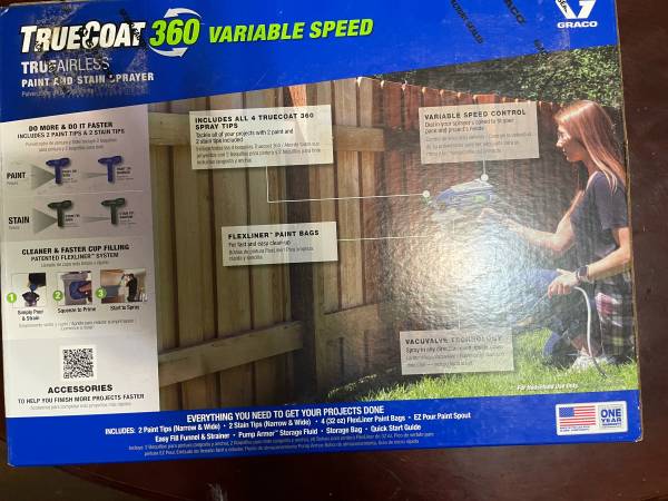 A box of a fence with instructions on how to use it.