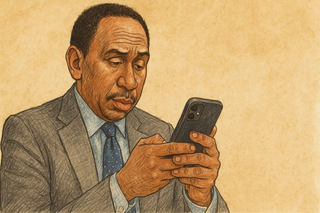 Stephen A Smith texts Chris Rock about Shedeur Sanders NFL Draft
