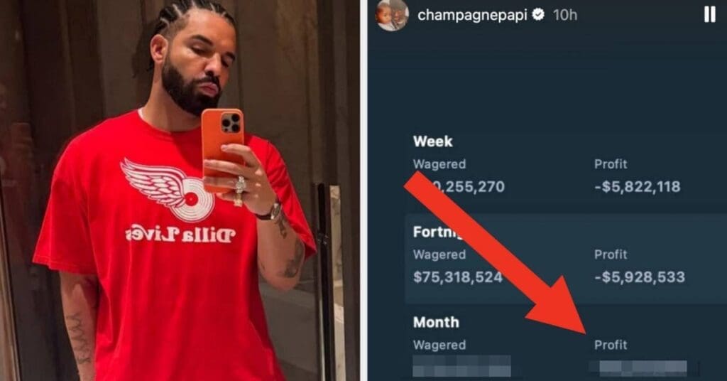 Drake Shares $8 Million Gambling Losses