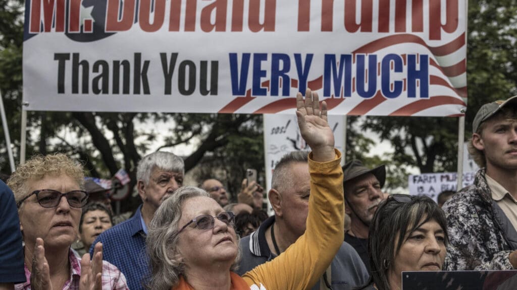 What are your thoughts on Trump banning travel from 12 countries of color, while allowing white South Africans to claim refugee status in Atlanta?