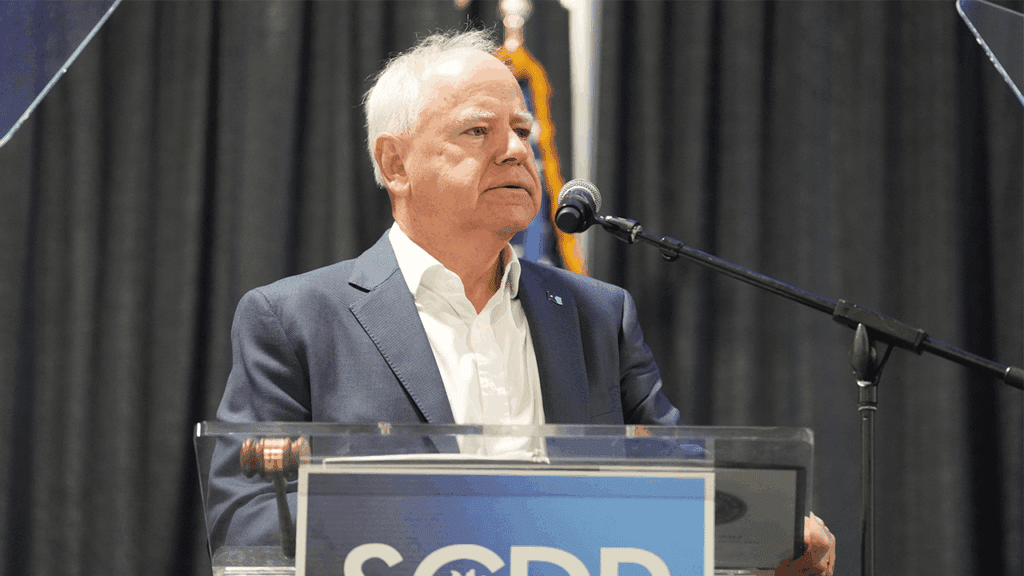 Walz urges Democrats to 'be a little meaner,' 'bully the s--t' out of Trump: 'A challenging few years'