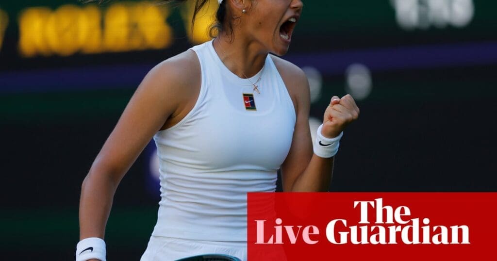 Wimbledon 2025 day one: Raducanu eases through, Alcaraz survives huge scare – as it happened | Wimbledon 2025