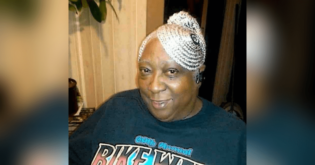 Obituary for Mrs. Bertie Delores Lawton-Crawford Smiling person with unique braided hairstyle.