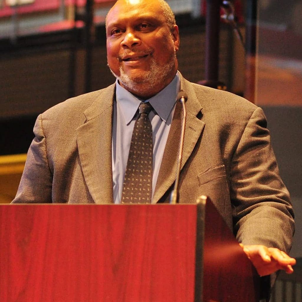 Quintard Taylor delivering the 2016 Denny Lecture at the Museum of History and Industry in Seattle, WA.